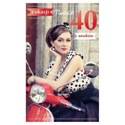 Kartka składana malowane Ab Card (ab cyferki)