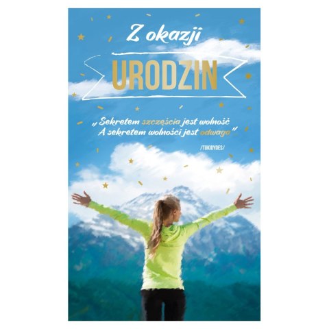 Kartka składana malowane Ab Card (ab cyferki)