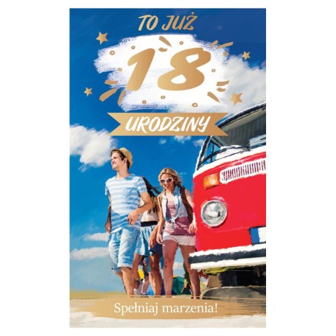 Kartka składana malowane Ab Card (ab cyferki)