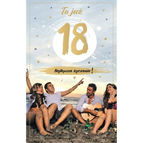 Kartka składana malowane Ab Card (ab cyferki)