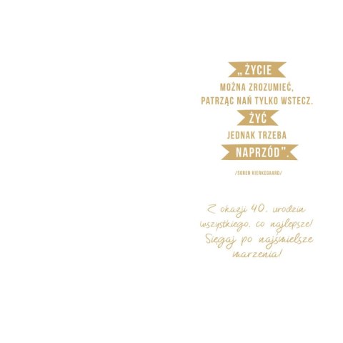 Kartka składana malowane Ab Card (ab cyferki)