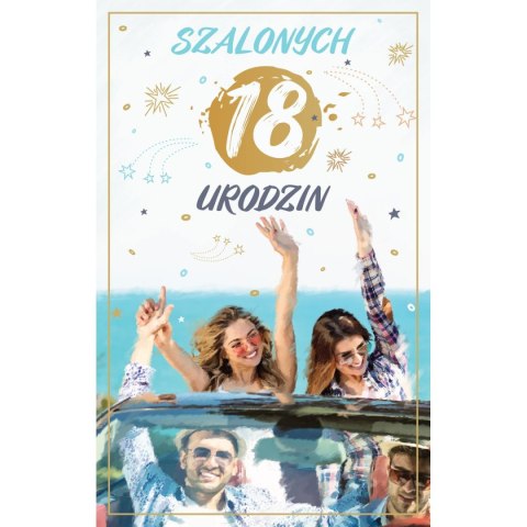 Kartka składana malowane Ab Card (ab cyferki)