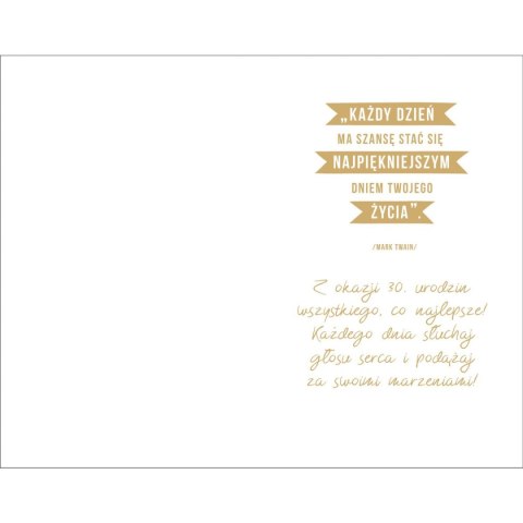 Kartka składana malowane Ab Card (ab cyferki)