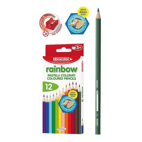 Kredki ołówkowe 12 kol. Fibracolor (8008621000951)