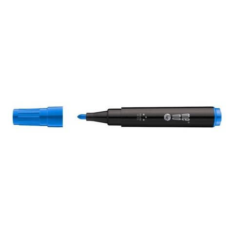 Marker permanentny niebieski wkład niebieski 3,0mm okrągła końcówka Memobe (MM200-03)