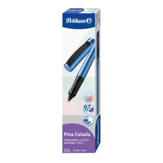 Pióro kulkowe Pina Colada 821186 Niebieski metalik wkład niebieskie Pelikan (400195792)