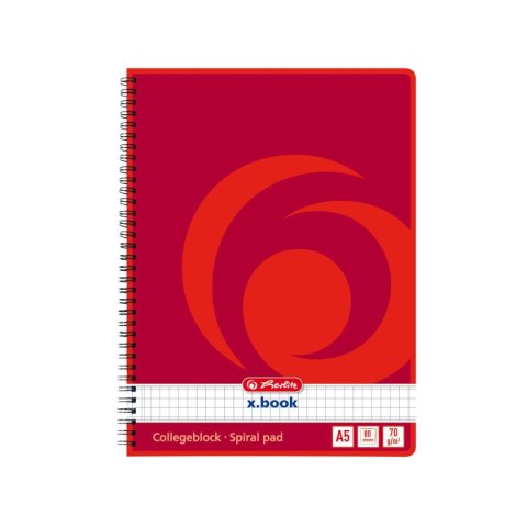 Kołobrulion A5 X-BOOK 297531 80k. krata Herlitz (400197335)