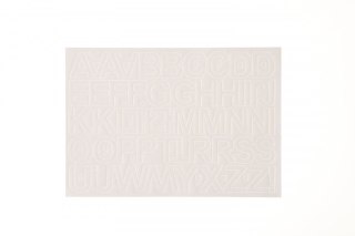 Litery samoprzylepne biały Farro