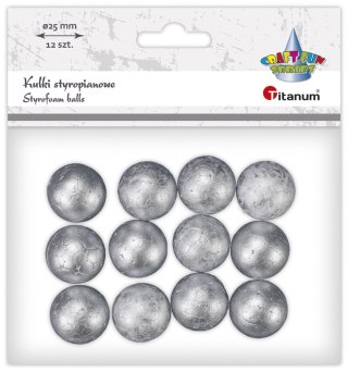 Ozdoba styropianowa Craft-Fun Series Srebrne kulki styropianowe Titanum