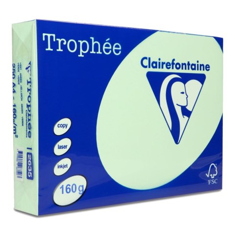 Papier kolorowy A4 kolorowy zielony 160g Trophee (xca42635)