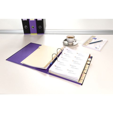 Segregator dźwigniowy My Colour A4 80mm czarny/fioletowy Elba (100081034)