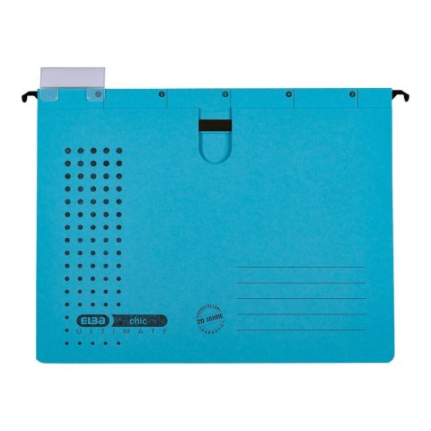 Skoroszyt A4 Chic Ultimate wiszący niebieski karton 230g Elba (100552091)