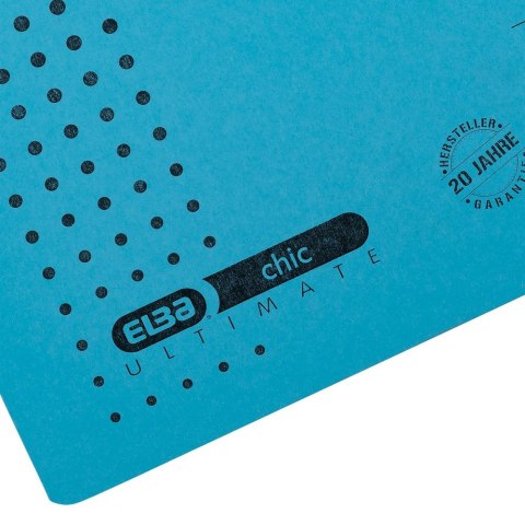 Skoroszyt A4 Chic Ultimate wiszący niebieski karton 230g Elba (100552091)