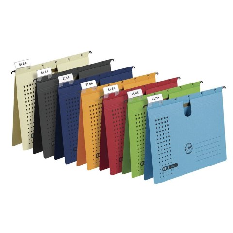 Skoroszyt A4 Chic Ultimate wiszący niebieski karton 230g Elba (100552091)