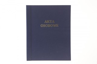 Teczka do akt osobowych A4 sztywny grzbiet, zadrukowana ABCDE granatowy karton Warta (339-106)