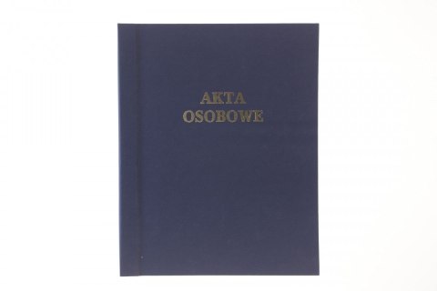 Teczka do akt osobowych A4 sztywny grzbiet, zadrukowana ABCDE granatowy karton Warta (339-106)