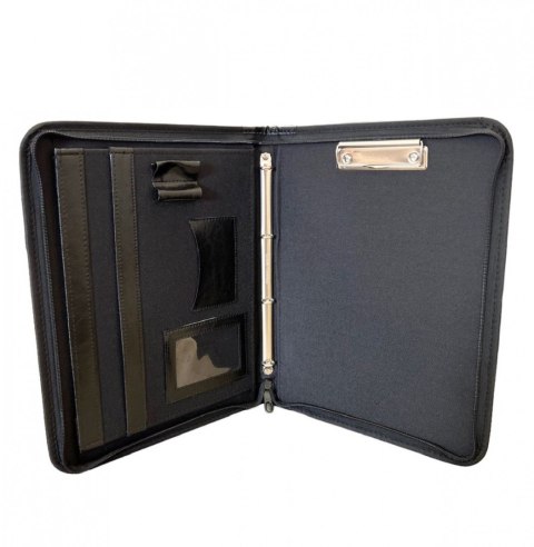 Teczka konferencyjna A4 Jubilat czarny ekoskóra Majewski Ryszard (TJKR)