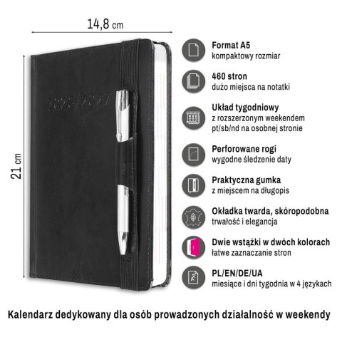 Kalendarz książkowy (terminarz) dwuletni A5 Press
