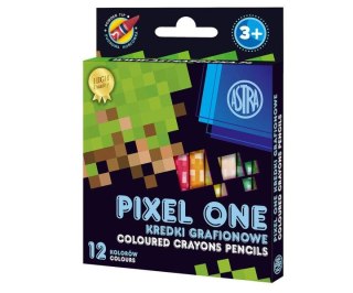 Kredki świecowe GRAFIONOWE 12 kol. Astrakids (316121007)