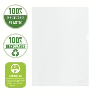 Ofertówka Recycled A4 kolor: bezbarwny typu L 100 mic. Esselte (627496)