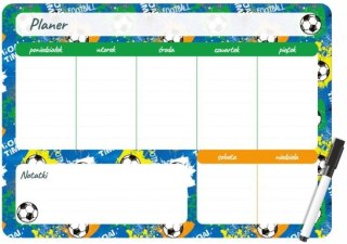 Podkład na biurko FOOTBALL PLANER MAGNETYCZNY TYGODNIOWY mix PVC PCW [mm:] 350x250 Biurfol (PM-02-34)