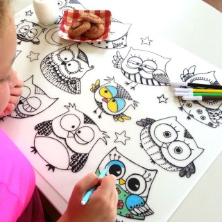 Podkład na biurko FUNNY MAT TRANSPARENT SOWY sfu1004 polipropylen PP [mm:] 680x480 Strigo (8681379310048)