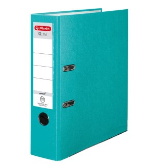 Segregator dźwigniowy Q. file Standard 0011178928 A4 80mm turkusowy Herlitz (300023547)
