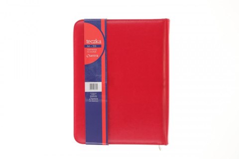 Teczka plastikowa na suwak teczka A4 czerwony Antra (709)