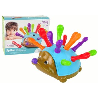 Układanka Jeżyk Niebieski Kolorowe Kolce Lean (15997)