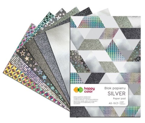 Zeszyt papierów kolorowych A5 230g 10k Happy Color (HA 3820 1520-MS)