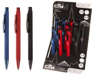 Długopis Zenith 4 12 SZTUK CITY 59074642232663 wkład niebieski 1,0mm Cresco (750035)