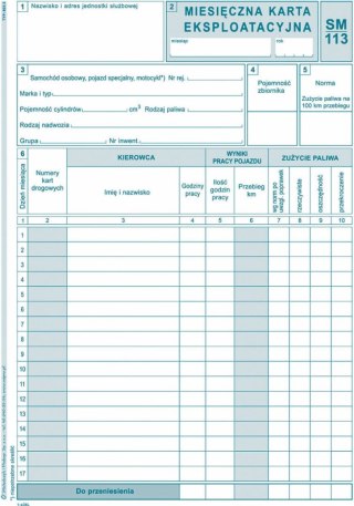 Druk offsetowy A5 miesięczna karta eksploatacyjna 40k. Michalczyk i Prokop (803-3)