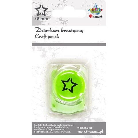 Dziurkacz ozdobny Craft-Fun Series 18mm gwiazda zarys Titanum (T-8202A-57)