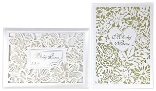 Kartka składana B6 brokat bn Panorama (premium lux)