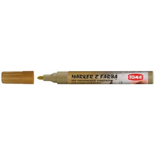 Marker specjalistyczny wkład złoty 2,5mm okrągła końcówka Toma