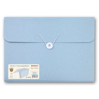 Teczka z przegródkami ECO FILE niebieska 5906910832784 kolor: niebieski 7 przegródek [mm:] 235x325 Mungyo (TT8919)