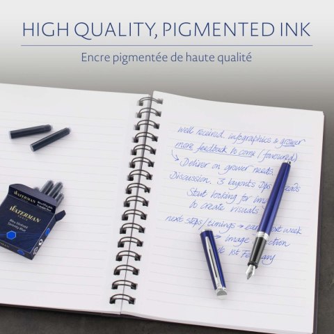 Ekskluzywne pióro wieczne ALLURE Waterman (+ 6 naboi)