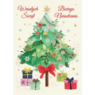 Kartka składana B6 BN CHOINKA NA PNIU Henry (5905701483440)