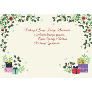 Kartka składana B6 BN CHOINKA NA PNIU Henry (5905701483440)