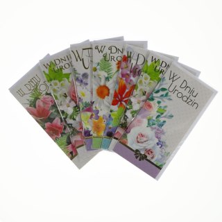 Kartka składana DL urodziny Agamis (dl plus)