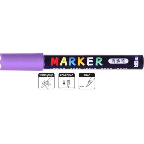 Marker permanentny wkład fioletowy 1-2mm M&G (MG APL801-62)