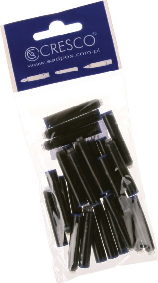 Naboje krótkie woreczek - 25 szt niebieskie Cresco (080017)