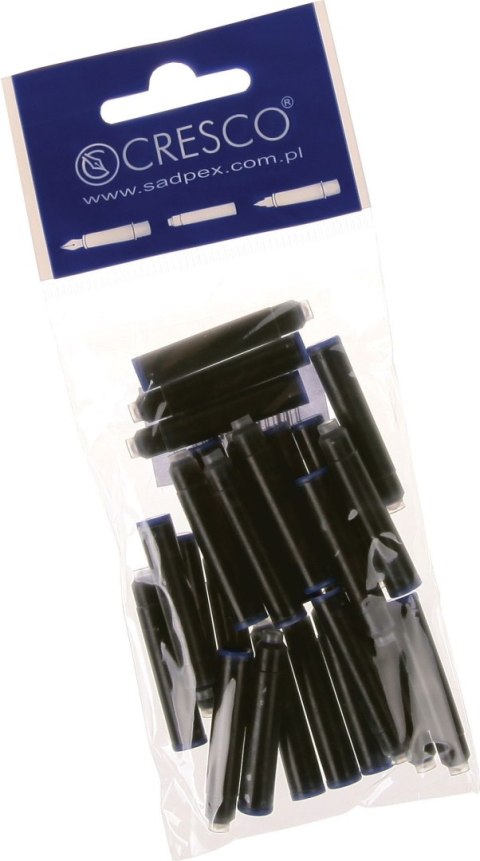 Naboje krótkie woreczek - 25 szt niebieskie Cresco (080017)