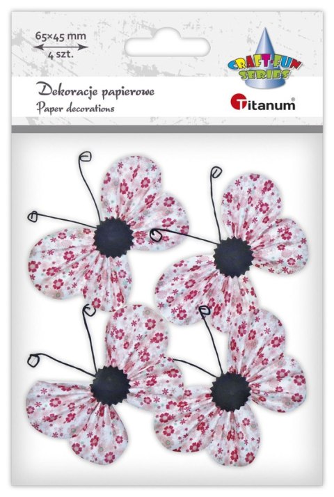 Ozdoba papierowa Craft-Fun Series motyle 3D Titanum (22YX0825-6A)