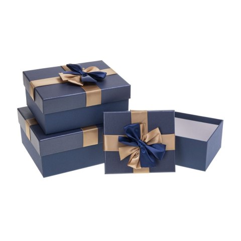 Pudełko na prezent Rozette (PUG-25159-PR dark grey set 3 pcs)