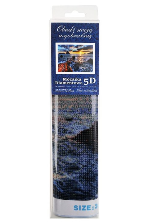 Zestaw kreatywny Diamentowa mozaika 30x40cm Zachód słońca Flamingo Line (TMR21285)