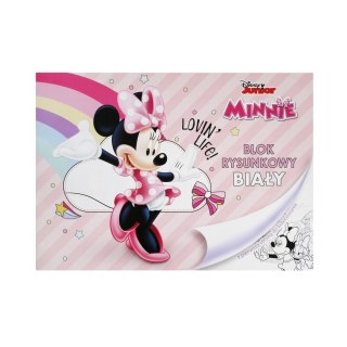 Blok rysunkowy biały MINNIE MOUSE A4 biały 20k Beniamin