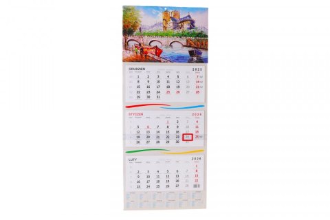 Kalendarz ścienny trójdzielne Darrieus