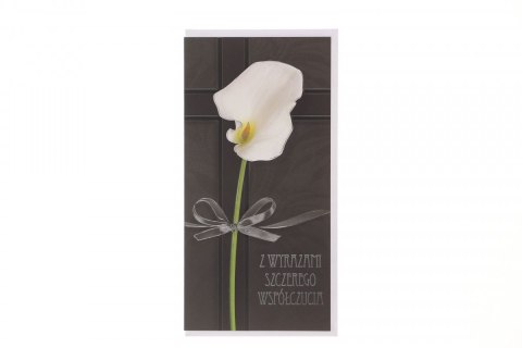 Kartka składana DL Kondolencje Merigraf (5902221801364)