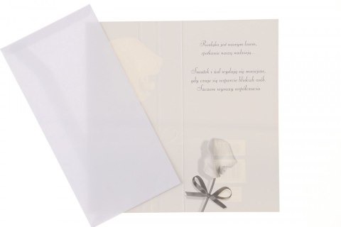 Kartka składana DL Kondolencje Merigraf (5902221801364)